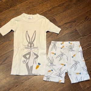 Hanna Andersson Looney Tunes Bugs Bunny pajamas - size 6-7